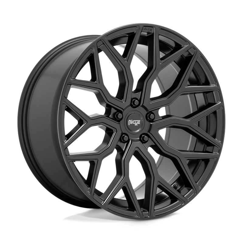 Niche - M261 MAZZANTI - Black - MATTE BLACK - 20" x 9", 38 Offset, 5x112 (Bolt Pattern), 66.6mm HUB