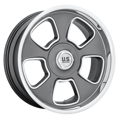 US Mag - U125 BOULEVARD - Gunmetal - MATTE GUN METAL - 20" x 8", 1 Offset, 5x127/135 (Bolt Pattern), 87.1mm HUB