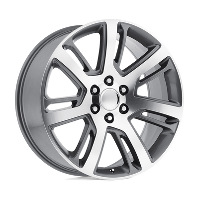 OE Creations - PR171 - Gunmetal - GUNMETAL WITH MACHINED FACE - 22" x 9", 24 Offset, 6x139.7 (Bolt Pattern), 78.1mm HUB