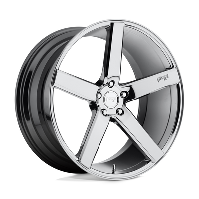Niche - M132 MILAN - Polished - CHROME PLATED - 20" x 8.5", 35 Offset, 5x120 (Bolt Pattern), 72.6mm HUB