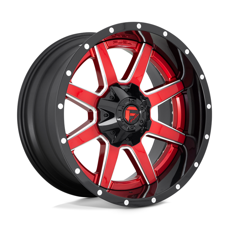Fuel - D250 MAVERICK - GLOSS RED - 20" x 10", -19 Offset, 8x180 (Bolt Pattern), 124.2mm HUB