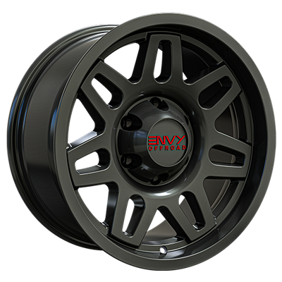 Envy Wheels - ET-2 - Gunmetal - MATTE DARK GUN METAL - 17" x 8.5", 0 Offset, 6x139.7 (Bolt Pattern), 106.1mm HUB