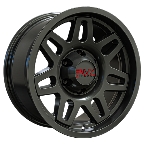 Envy Wheels - ET-2 - Gunmetal - MATTE DARK GUN METAL - 17" x 8.5", 0 Offset, 6x139.7 (Bolt Pattern), 106.1mm HUB
