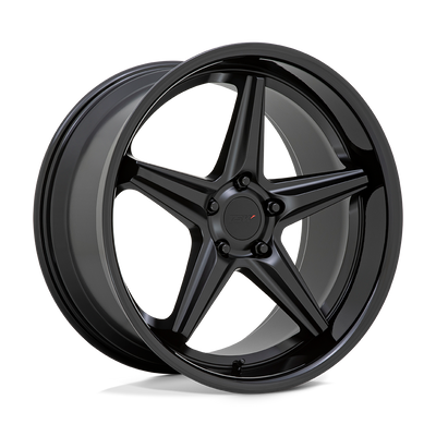 TSW Wheels - LAUNCH - Black - MATTE BLACK WITH GLOSS BLACK LIP - 20" x 10", 15 Offset, 5x115 (Bolt Pattern), 71.5mm HUB