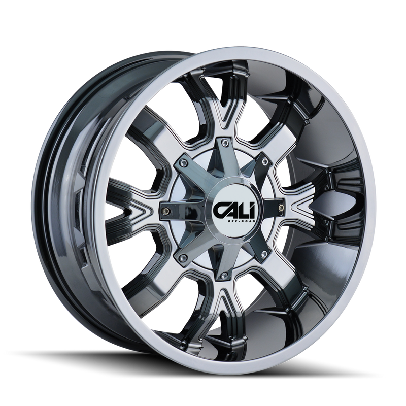Cali Off-Road - DIRTY - Chrome - CHROME - 22" x 10", -19 Offset, 6x135/139.7 (Bolt Pattern), 106mm HUB