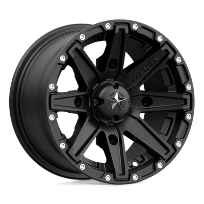 MSA Offroad Wheels - M33 CLUTCH - Black - SATIN BLACK - 12" x 7", 10 Offset, 4x156 (Bolt Pattern), 132mm HUB