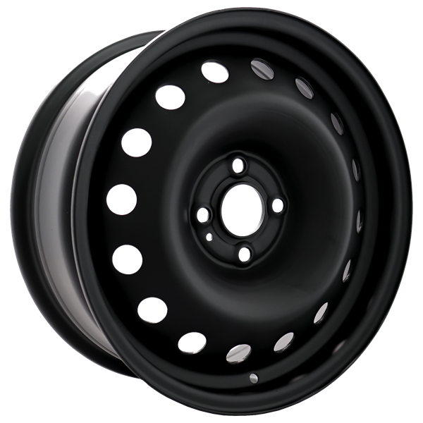 Envy Wheels - NX4 STEEL WHEEL - Black - FLAT BLACK - 16" x 6.5", 42 Offset, 4x100 (Bolt Pattern), 60.1mm HUB