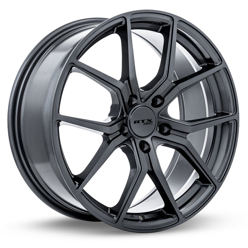 RTX Wheels - FF10 - Gunmetal - Gunmetal - 18" x 8", 35 Offset, 5x120 (Bolt Pattern), 72.6mm HUB