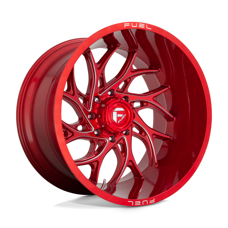 Fuel - D742 RUNNER - CANDY RED MILLED - 26" x 14", -75 Offset, 8x165.1 (Bolt Pattern), 125.1mm HUB