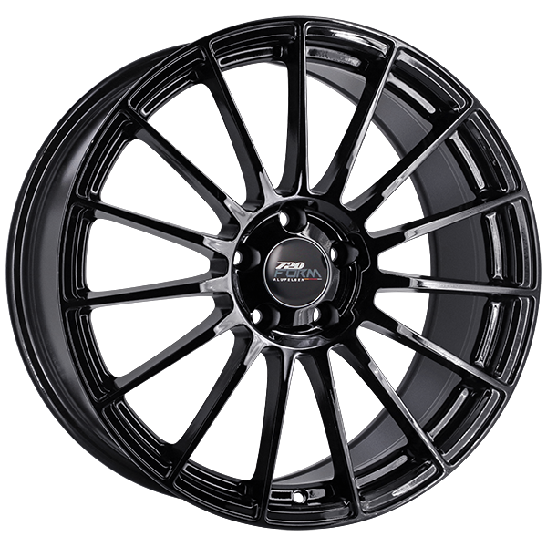 720 Form - FF5 - Black - Gloss Black - 19" x 8.5", 45 Offset, 5x112 (Bolt Pattern), 66.6mm HUB