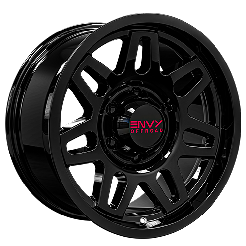 Envy Wheels - 222GB - Black - GLOSS BLACK - 17" x 8.5", 0 Offset, 6x139.7 (Bolt Pattern), 106.1mm HUB