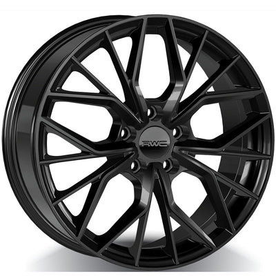 RWC - TO306 / LX306 - Black - BLACK SATIN - 19" x 8", 40 Offset, 5x114.3 (Bolt Pattern), 60.1mm HUB