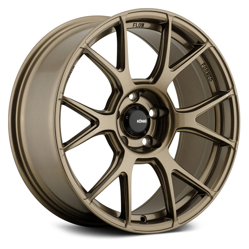 Konig - Ampliform - Bronze - Gloss Bronze - 19" x 9.5", 25 Offset, 5x114.3 (Bolt Pattern), 73.1mm HUB