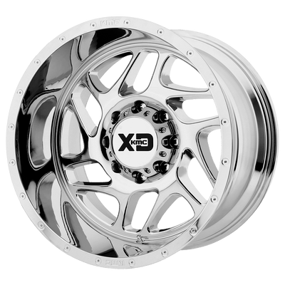 XD Series - XD836 FURY - Chrome - Chrome - 20" x 9", 0 Offset, 8x170 (Bolt Pattern), 125.1mm HUB