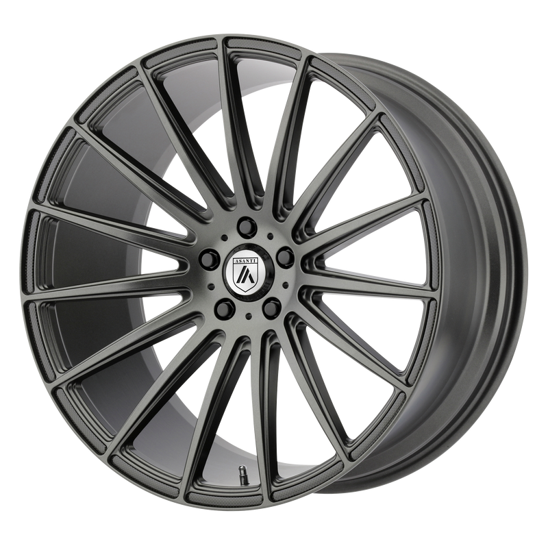 Asanti Black - ABL-14 POLARIS - Gunmetal - MATTE GRAPHITE - 20" x 9", 35 Offset, 5x120 (Bolt Pattern), 74.1mm HUB