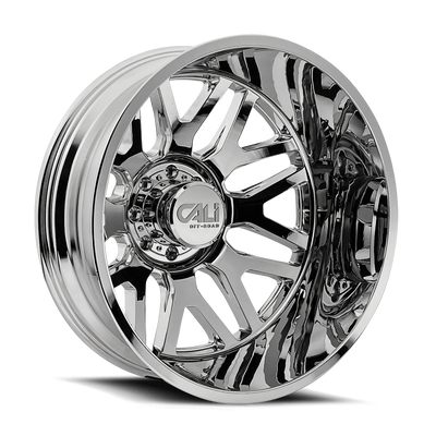 Cali Off-Road - INVADER DUALLY - Chrome - CHROME - 24" x 8.25", -232 Offset, 8x210 (Bolt Pattern), 154.2mm HUB