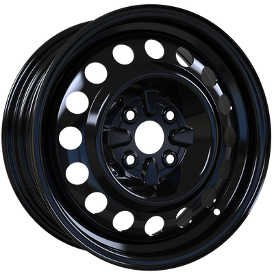 Envy Wheels - Steel Wheel - Black - MOBIS OE BLACK - 15" x 6", 46 Offset, 4x100 (Bolt Pattern), 54.1mm HUB