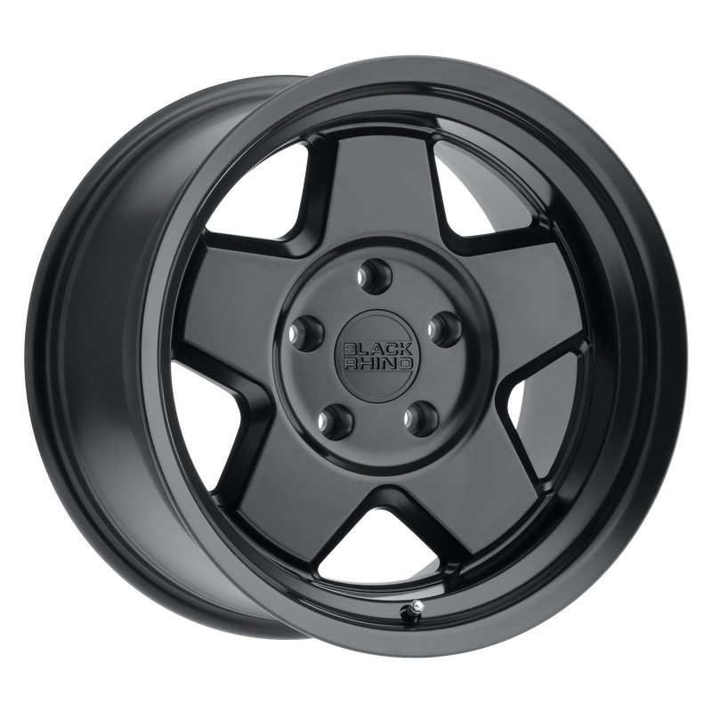 Black Rhino - REALM - Gunmetal - MATTE BLACK - 16" x 8", -1 Offset, 5x165.1 (Bolt Pattern), 114.3mm HUB