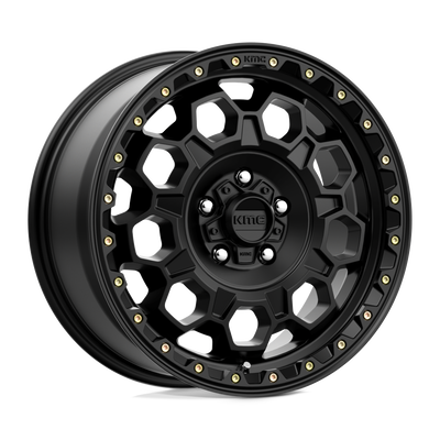 KMC Wheels - KM545 TREK - Black - SATIN BLACK - 17" x 9", 0 Offset, 6x135 (Bolt Pattern), 87.1mm HUB