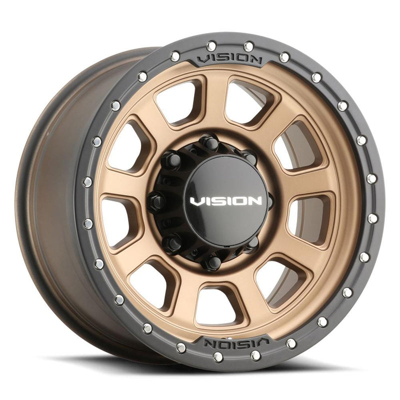 Vision Wheel Off-Road - 350 OJOS 2020 - Black - SATIN BLACK - 17" x 9", -40 Offset, 6x139.7 (Bolt Pattern), 106.2mm HUB