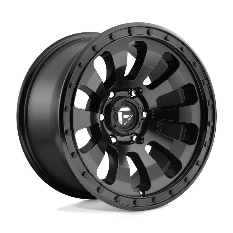 Fuel - D630 TACTIC - Black - MATTE BLACK - 18" x 9", 1 Offset, 6x139.7 (Bolt Pattern), 108mm HUB