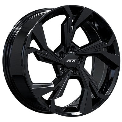 ART - Replica 243 - Black - Gloss Black - 19" x 8", 35 Offset, 5x112 (Bolt Pattern), 66.5mm HUB