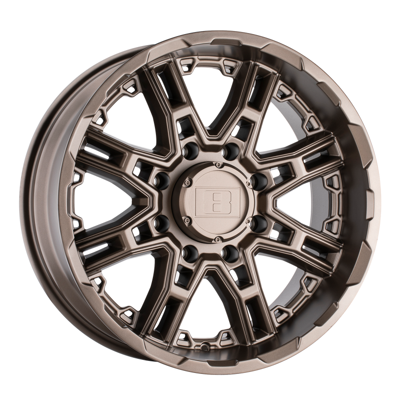 Level 8 - SLINGSHOT - Bronze - Matte Bronze - 17" x 8.5", 10 Offset, 6x139.7 (Bolt Pattern), 112.1mm HUB