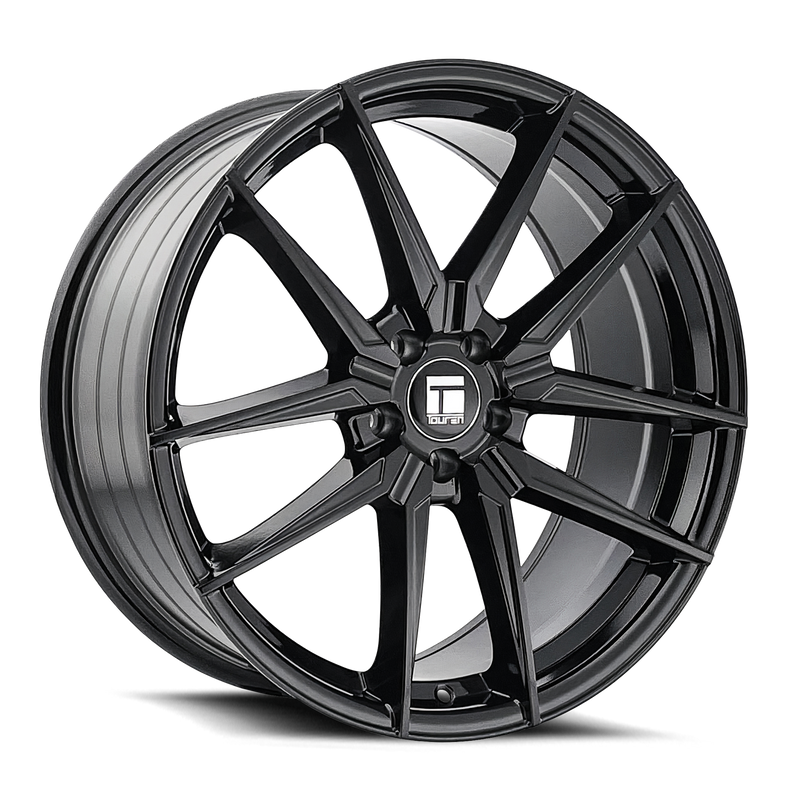 Touren - TR94 - Black - GLOSS BLACK - 18" x 8", 35 Offset, 5x100 (Bolt Pattern), 56.1mm HUB