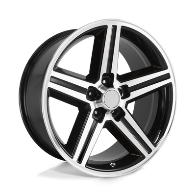 OE Creations - PR148 - Black - GLOSS BLACK MACHINED - 18" x 8", 0 Offset, 5x120.65 (Bolt Pattern), 73.1mm HUB