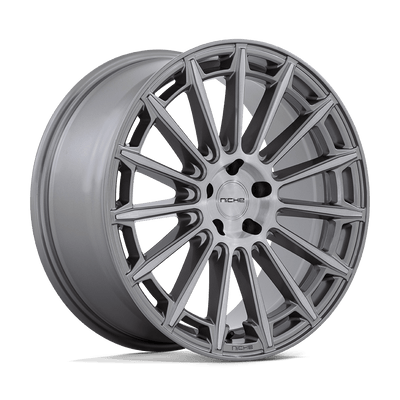 Niche - M276 AMALFI - Gunmetal - PLATINUM - 20" x 10.5", 35 Offset, 5x120 (Bolt Pattern), 72.6mm HUB