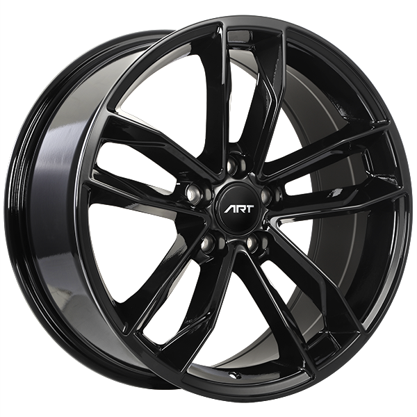 ART - Replica 129 - Black - Gloss Black - 19" x 8.5", 35 Offset, 5x112 (Bolt Pattern), 66.5mm HUB