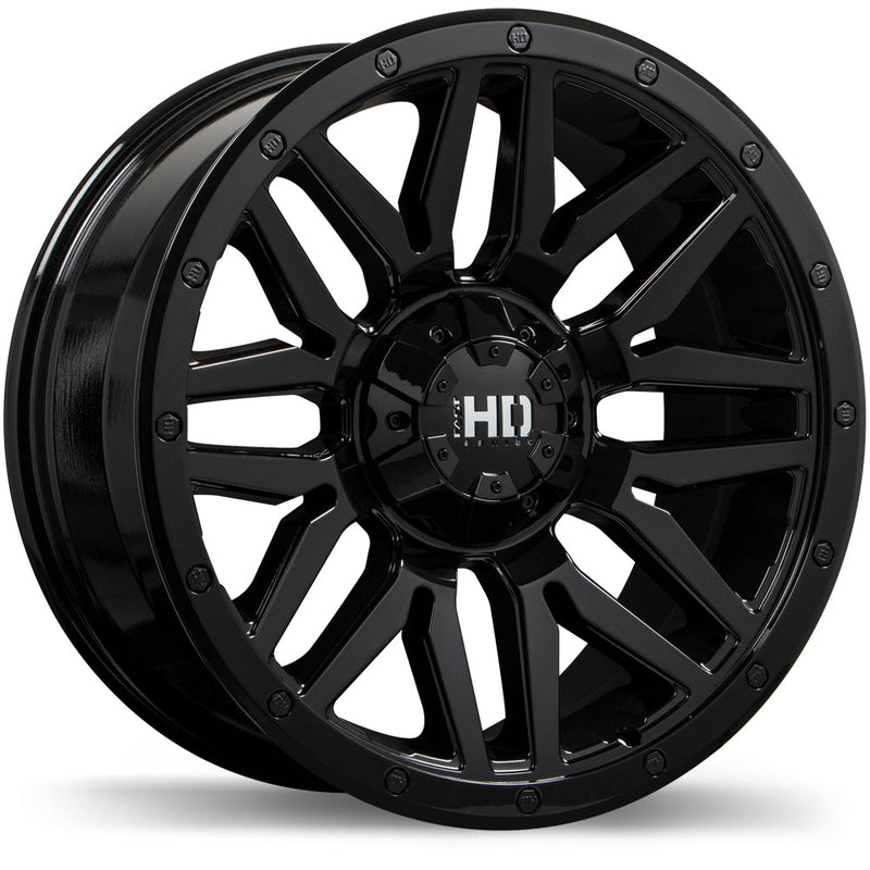 Fast HD - Menace - Black - Gloss Black - 17" x 8", 15 Offset, 6x139.7 (Bolt Pattern), 77.8mm HUB