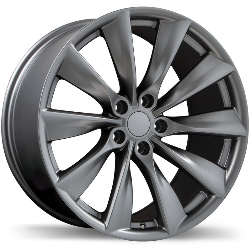 Replika - R241 - Gunmetal - Space Grey - 20" x 10", 40 Offset, 5x114.3 (Bolt Pattern), 68.2mm HUB