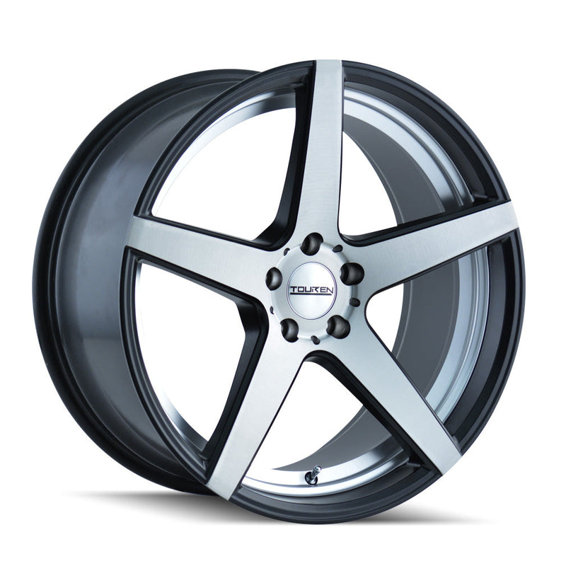 Touren - TR20 - Black - MATTE BLACK/MACHINED FACE/MACHINED UNDERCUT - 18" x 9.5", 35 Offset, 5x112 (Bolt Pattern), 66.56mm HUB
