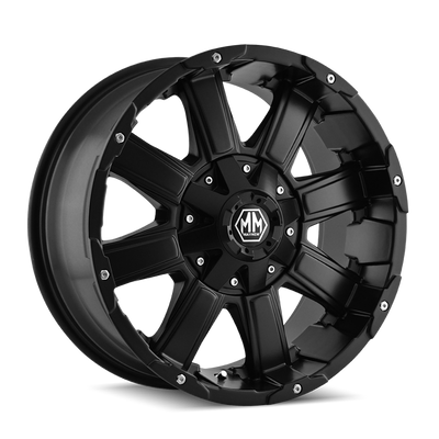 Mayhem - CHAOS - Black - MATTE BLACK - 18" x 9", -12 Offset, 6x135/139.7 (Bolt Pattern), 106mm HUB