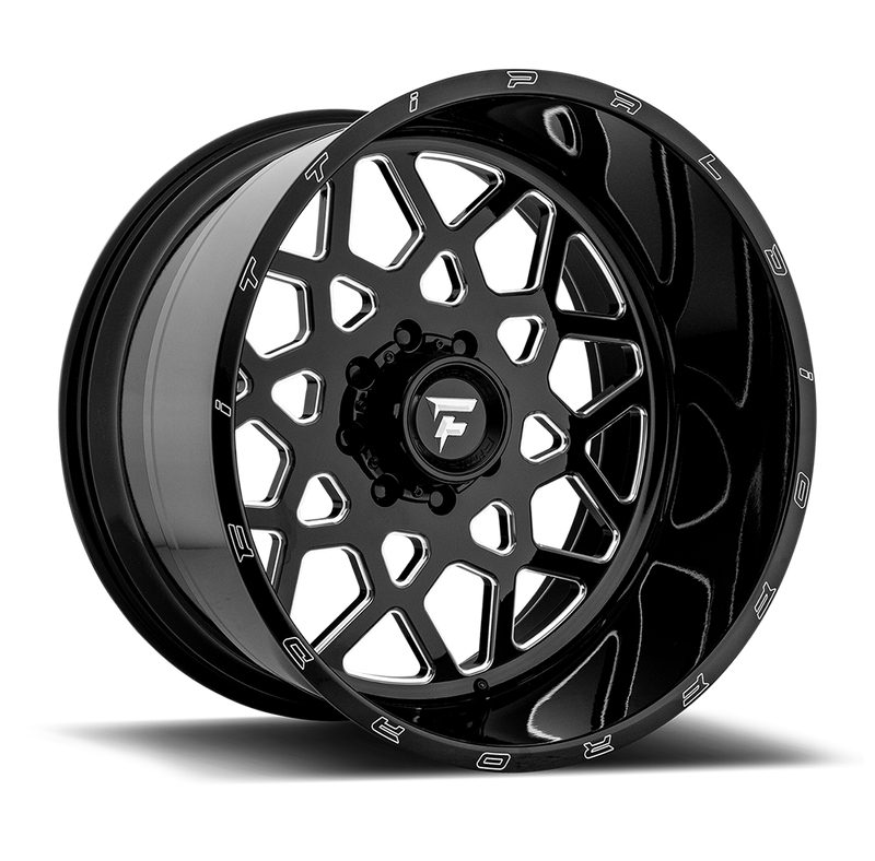 Fittipaldi Offroad - FTF11 - Black - Black Milled - 22" x 12", -51 Offset, 5x127 (Bolt Pattern), 71.5mm HUB