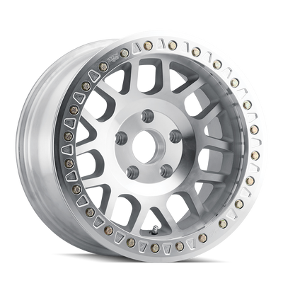 Dirty Life - MESA RACE - Silver - MACHINED - 17" x 9", -12 Offset, 5x127 (Bolt Pattern), 71.5mm HUB