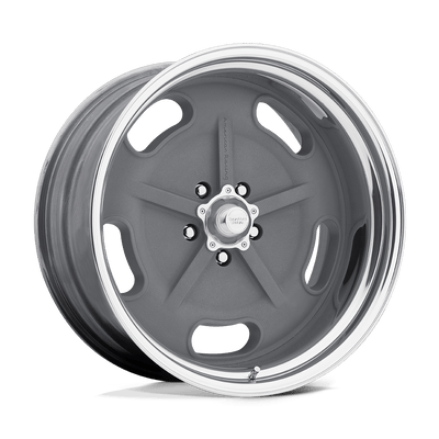 American Racing Vintage - VN470 SALT FLAT - Gunmetal - MAG GRAY CENTER POLISHED BARREL - 18" x 8", 1 Offset, 5x127 (Bolt Pattern), 83.1mm HUB