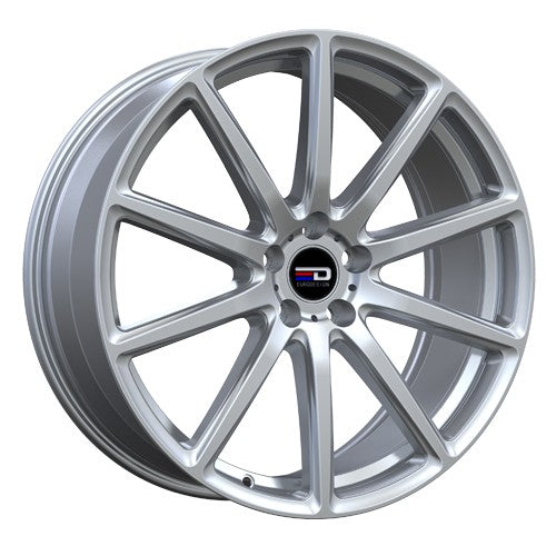 Euro Design - Legend - Silver - Hyper silver - 18" x 8", 42 Offset, 5x112 (Bolt Pattern), 66.5mm HUB