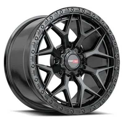 Vortek Offroad - VRT-603 ATHENO - Black - Satin Black - 17" x 9", 12 Offset, 6x135/139.7 (Bolt pattern), 106.1mm HUB