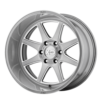 XD Series - XD844 PIKE - Gunmetal - TITANIUM BRUSHED MILLED - 20" x 10", -18 Offset, 6x135 (Bolt Pattern), 87.1mm HUB