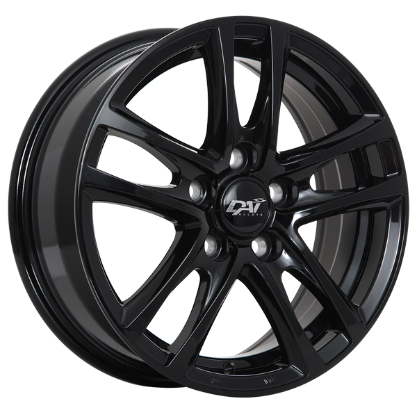Dai Alloys - OEM - Black - Gloss Black - 16" x 6.5", 45 Offset, 5x114.3 (Bolt Pattern), 67.1mm HUB