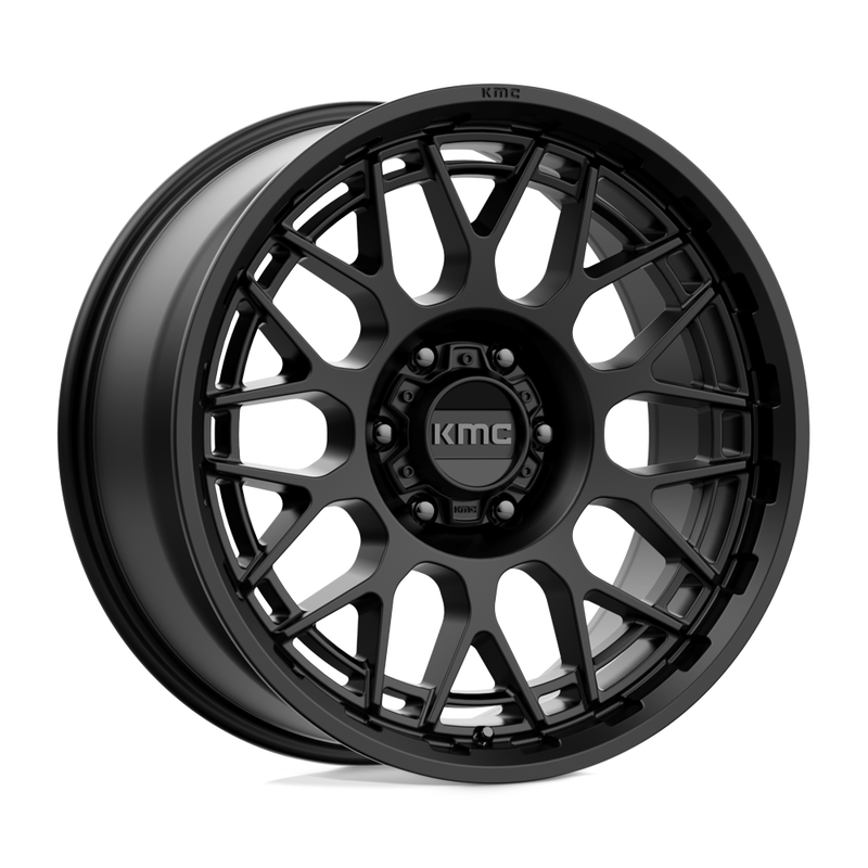 KMC Wheels - KM722 TECHNIC - Black - SATIN BLACK - 20" x 9", 18 Offset, 6x120 (Bolt Pattern), 66.9mm HUB