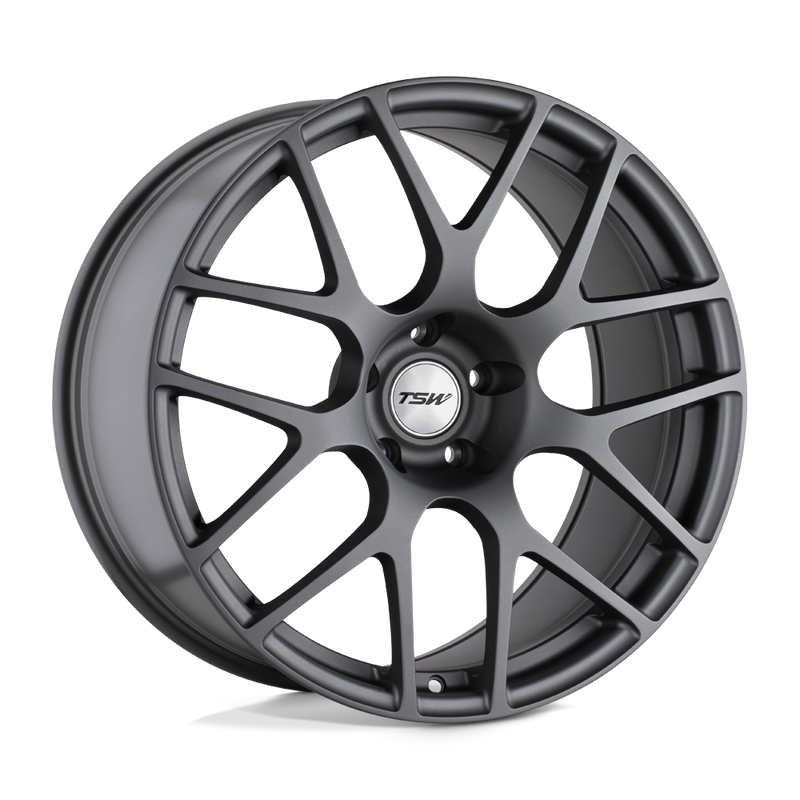 TSW Wheels - NURBURGRING - Gunmetal - Matte Gunmetal - 19" x 10.5", 27 Offset, 5x120 (Bolt Pattern), 76.1mm HUB