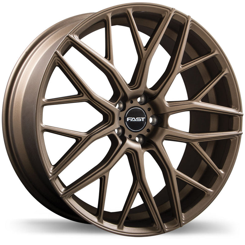 Fast Wheels - Vybz - Bronze - Satin Bronze - 18" x 8", 40 Offset, 5x112 (Bolt Pattern), 72.6mm HUB