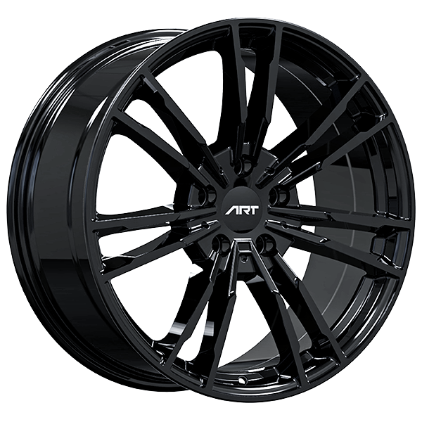 ART - Replica 228 - Black - Gloss Black - 19" x 8.5", 25 Offset, 5x112 (Bolt Pattern), 66.6mm HUB