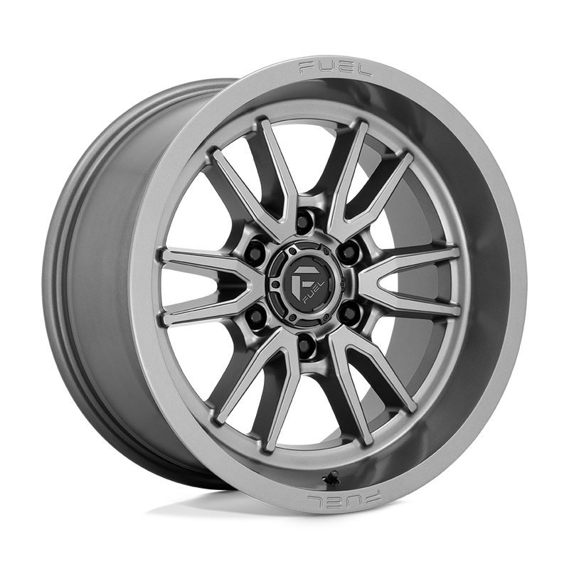 Fuel - D789 CLASH - Gunmetal - Gun Metal - 17" x 9", 1 Offset, 6x139.7 (Bolt Pattern), 106.1mm HUB