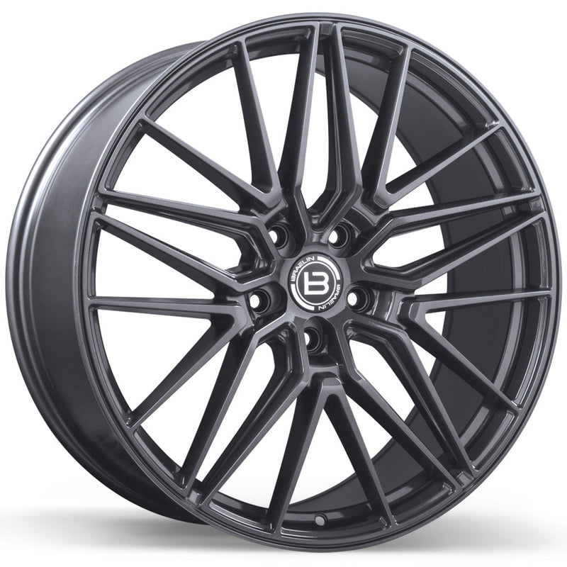 Braelin - BR13 - Grey - Dark Grey - 22" x 10", 20 Offset, 5x128 (Bolt Pattern), 75.1mm HUB