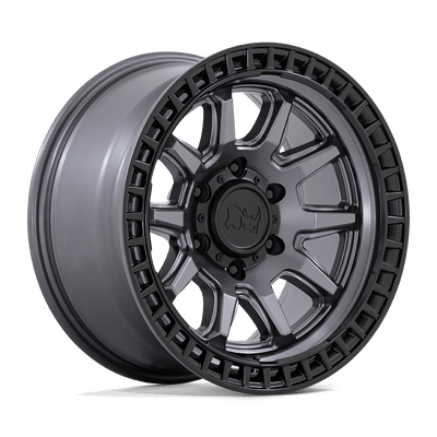 Black Rhino - CALICO - Gunmetal - MATTE GUNMETAL WITH MATTE BLACK LIP - 20" x 9", 0 Offset, 6x135 (Bolt Pattern), 87.1mm HUB