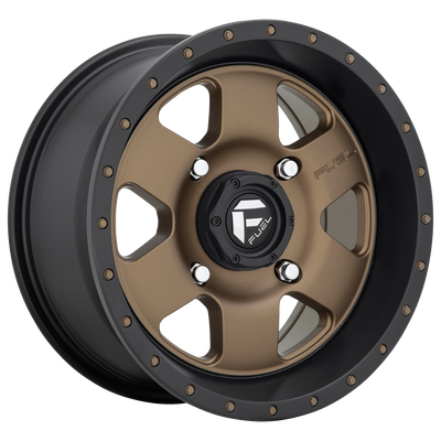 Fuel - D617 PODIUM - Gunmetal - MATTE BRONZE BLACK BEAD RING - 18" x 9", 19 Offset, 6x139.7 (Bolt Pattern), 106.1mm HUB